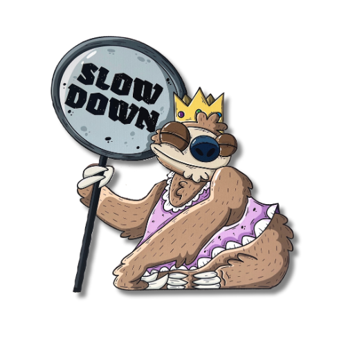 Sofia the Sloth | "Slow Down" Yard Sign (Wonderwood Edition)