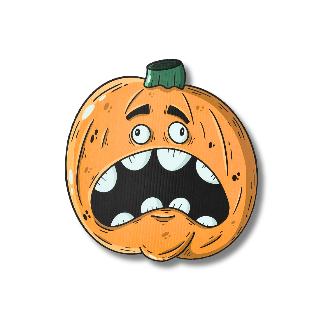 Roundy the Spicy Pumpkin | Halloween Yard Decoration