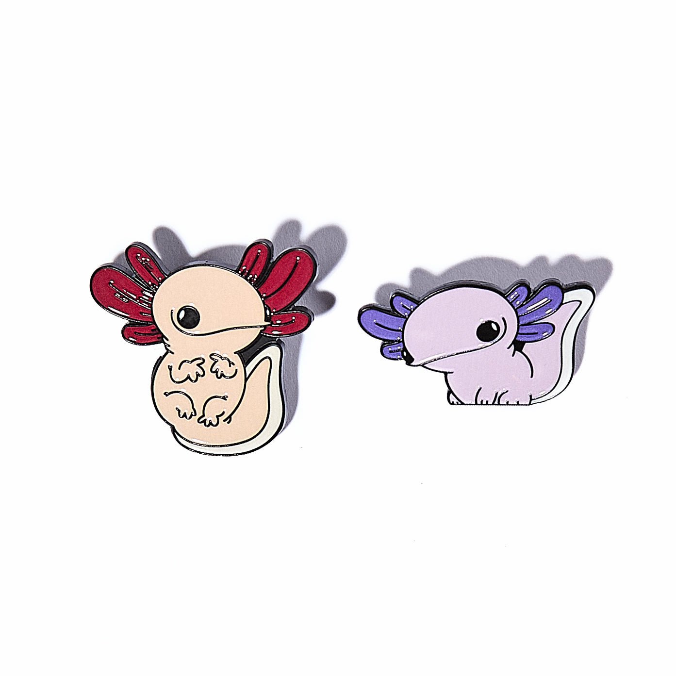 Purple Axolotl Enamel Pin - Mike Bennett Studios