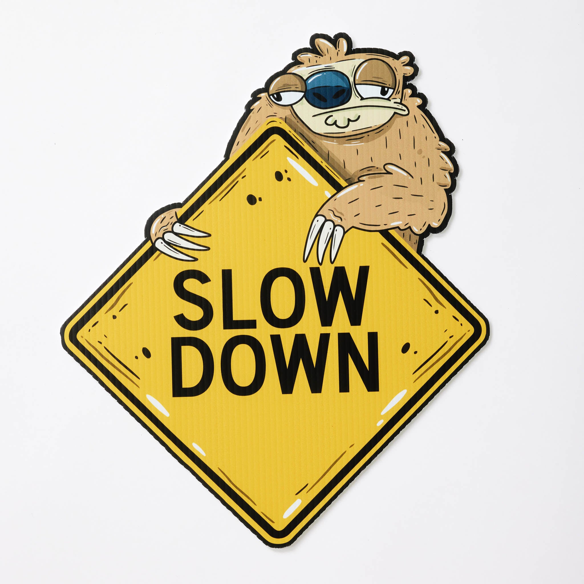 Sofia the Sloth | Mini "Slow Down" Yard Sign