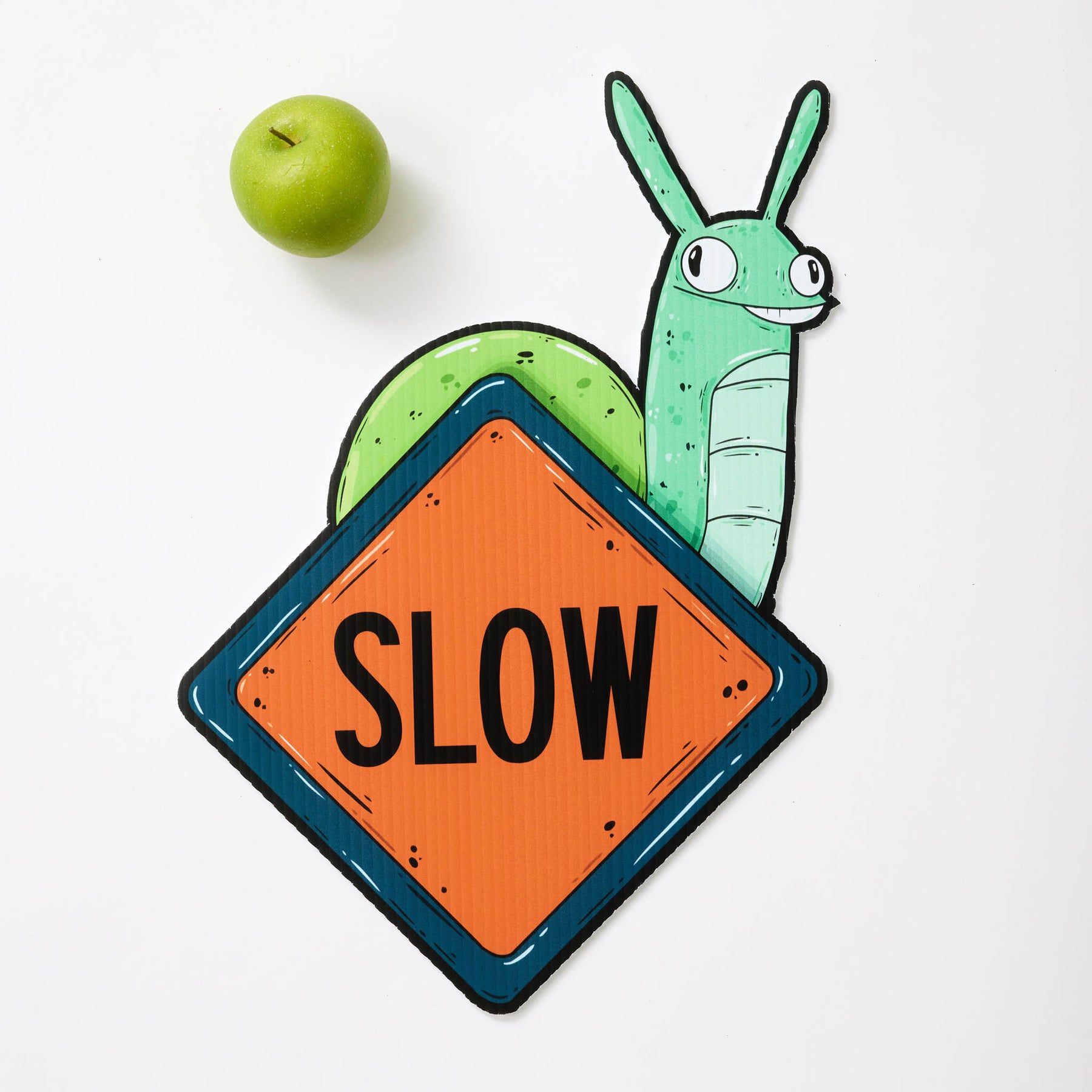 Sonny the Snail | Mini "Slow" Yard Sign