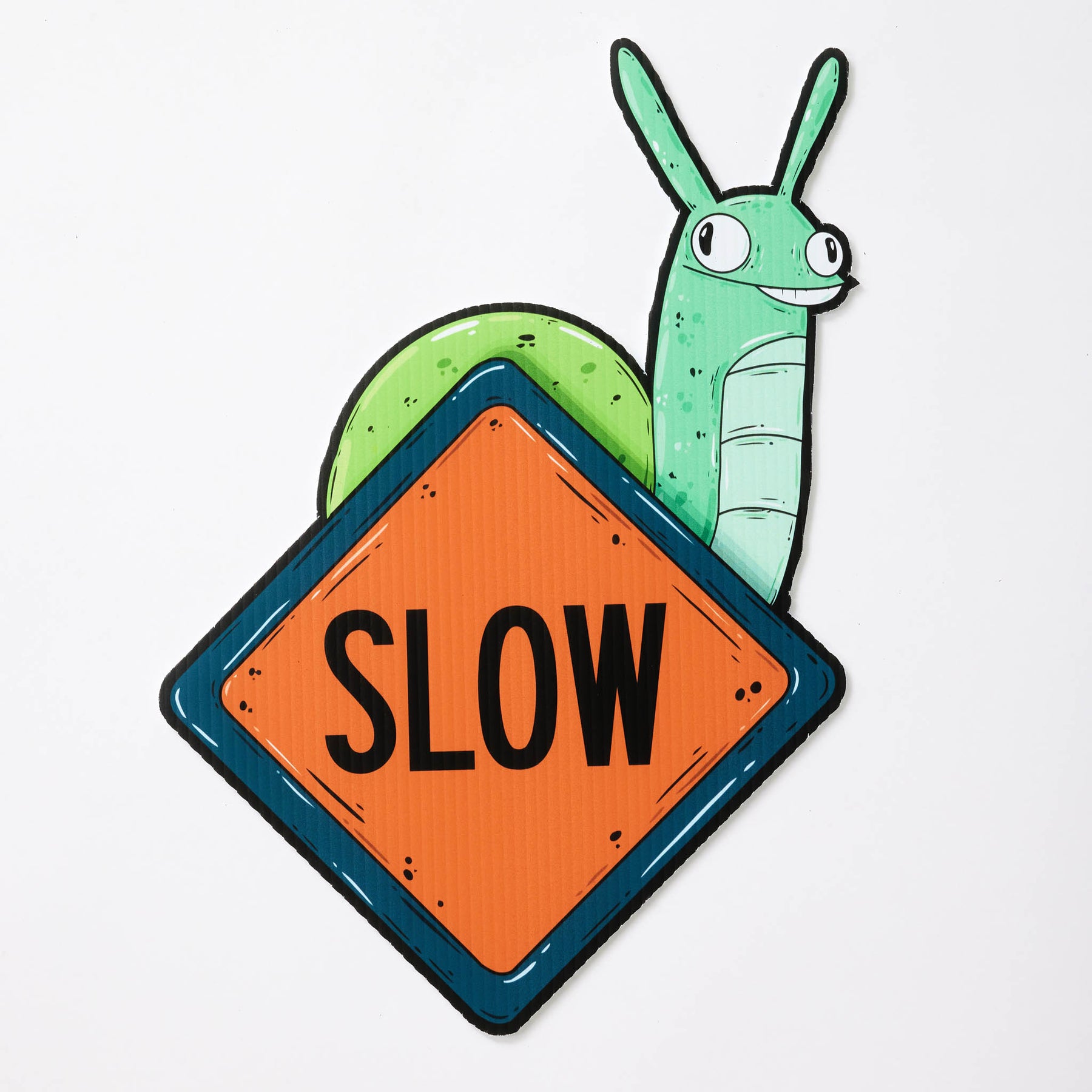 Sonny the Snail | Mini "Slow" Yard Sign