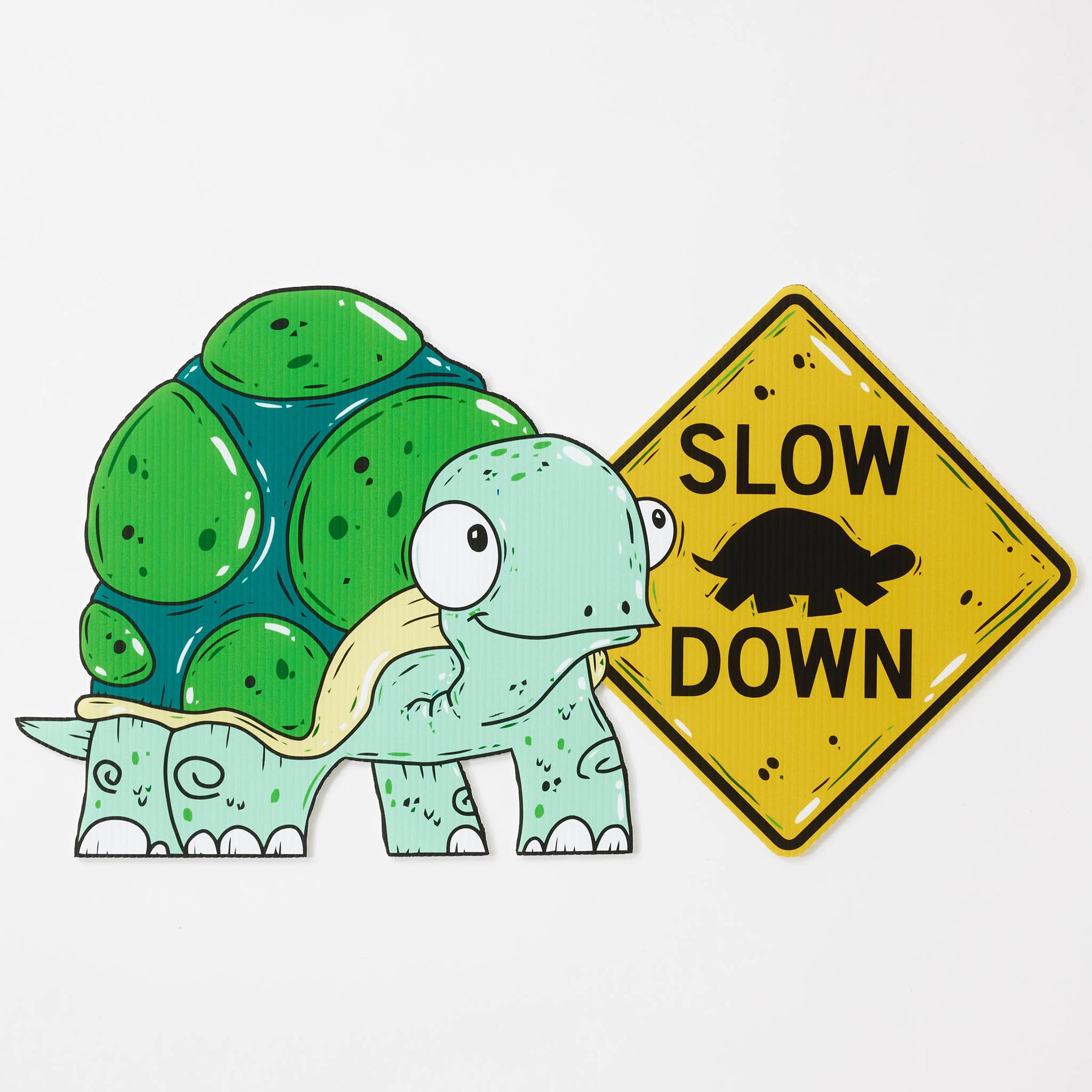 Terrance the Turtle | "Slow Down" Yard Sign
